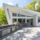 lakeside midcentury inspired house -
