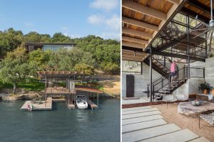 modernist lake retreat texas -