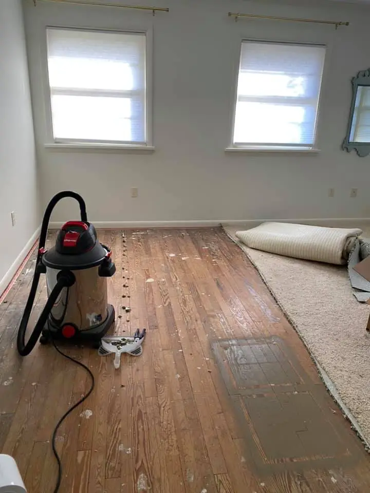 Midcentury wooden floor