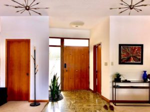 Linoleum tiles midcentury house