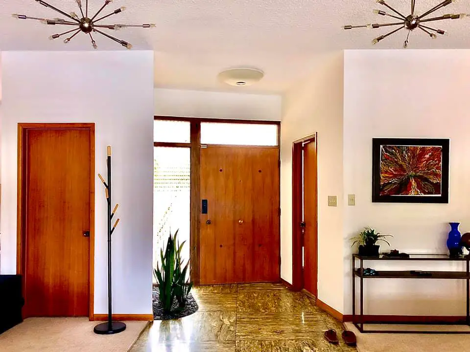 Linoleum tiles midcentury house