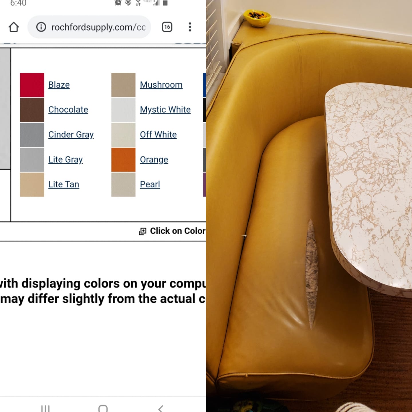 Midcentury yellow seat