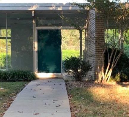midcentury home door entrance