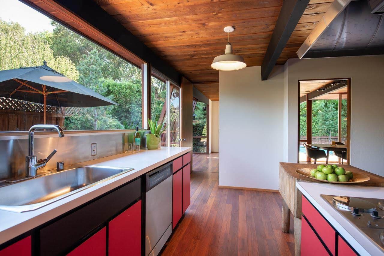 Gorgeous double A-frame Eichler Model in Silicon Valley - Mid Century Home
