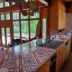 Countertop tiles midcentury kitchen