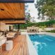 Midcentury post-and-beam house in Lugano