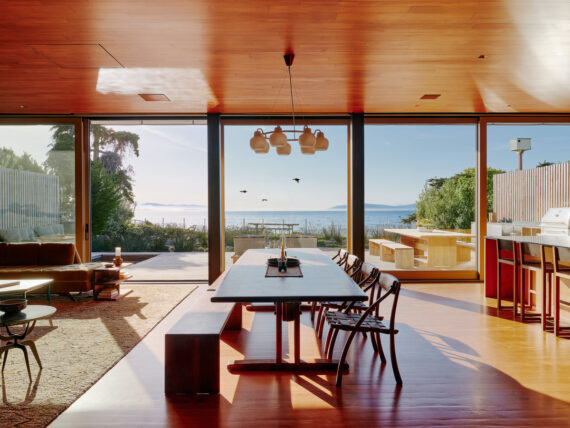 A Beach Home where Wood Takes Center Stage - Mid Century Home