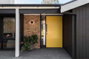 midcentury inspired home - entrance