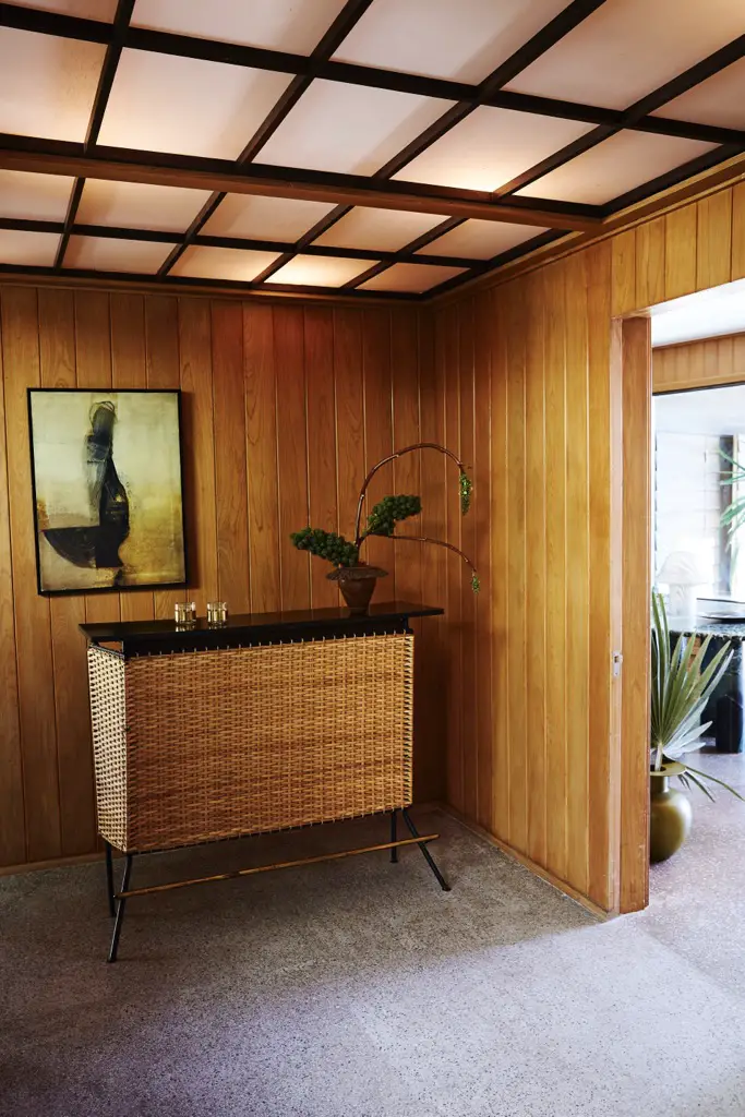 A Mid-Century home Revival Living room detail