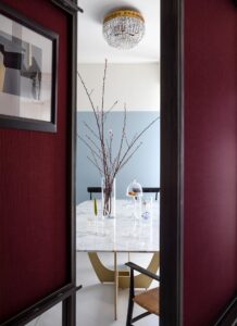 Italian Interior Design in a Milan Apartment - dining area