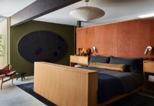 Modernist home interior renovation by studio shamshiri - bedroom