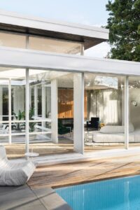 A midcentury house renovation - pool