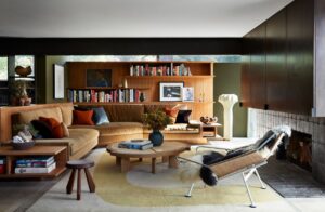Modernist home interior renovation by studio shamshiri - living room