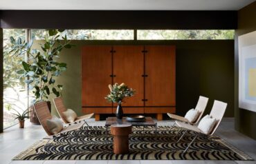 Modernist home interior renovation by studio shamshiri - living room