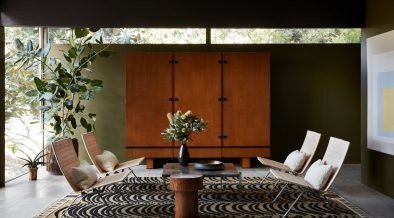 Modernist home interior renovation by studio shamshiri - living room