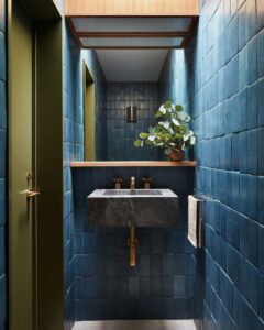 Modernist home interior renovation by studio shamshiri - bathroom