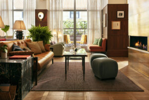 the Hoxton midcentury hotel Rome - lounge