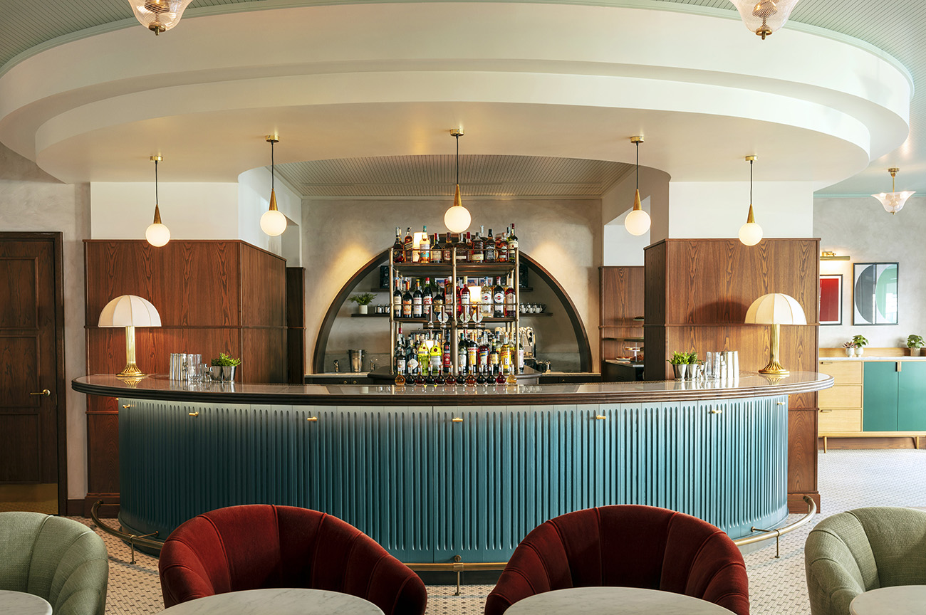 the Hoxton midcentury hotel Rome - bar