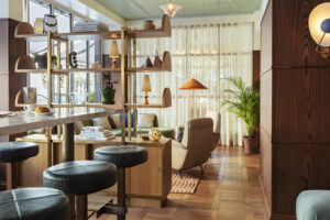 the Hoxton midcentury hotel Rome - lounge