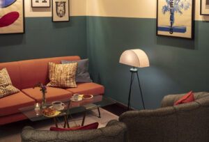 the Hoxton midcentury hotel Rome - lounge