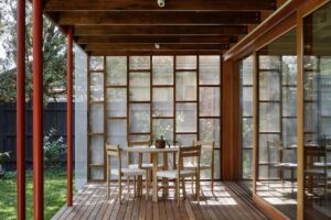 A modern Art Deco home extension - patio