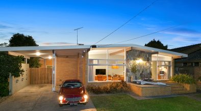 1962 Midcentury modern home restoration - facade