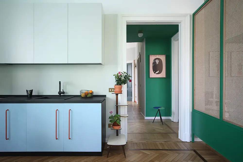 Interior design - midcentury apartment - kitchen