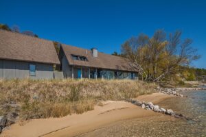 midcentury house for sale - Crystal Lake Michigan - exterior