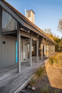 midcentury house for sale - Crystal Lake Michigan - patio