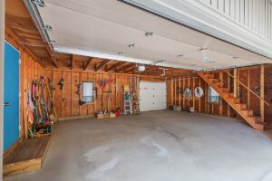 midcentury house for sale - Crystal Lake Michigan - garage