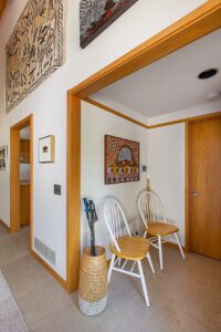 midcentury house for sale - Crystal Lake Michigan - entrance