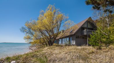 midcentury house for sale - Crystal Lake Michigan - Exterior