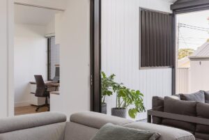 Contemporary and midcentury Home - living room