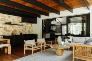 Tree House pavilion renovation - living room
