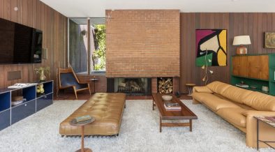 Midcentury house for sale - living room