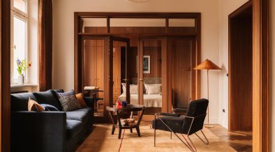 Modernist apartment renovation in Warsaw - living room