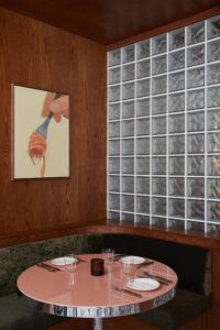 Italian and American midcentury Styles meet in Dowa Restaurant