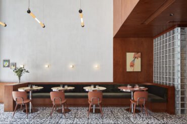 Italian and American midcentury Styles meet in Dowa Restaurant