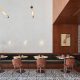 Italian and American midcentury Styles meet in Dowa Restaurant