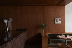 Italian and American midcentury Styles meet in Dowa Restaurant