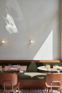 Italian and American midcentury Styles meet in Dowa Restaurant