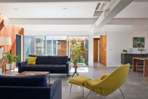 Eichler home renovation - living room