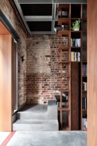 Home renovation Sydney contrasting materials - staircase