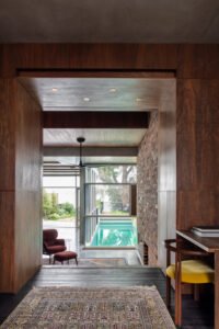 Home renovation Sydney contrasting materials - living room