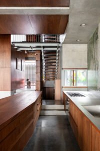 Home renovation Sydney contrasting materials - kitchen