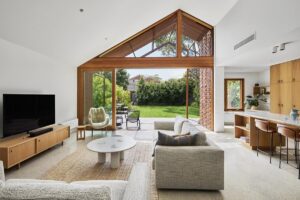 Restored midcentury home Sandringham Victoria - living room