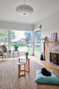 Restored midcentury home Sandringham Victoria - living room