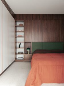 midcentury inspired house in Australia - bedroom
