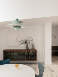 midcentury inspired house in Australia - dining room