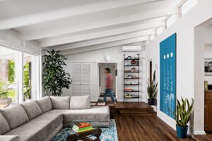 1948 midcentury house remodel - living room